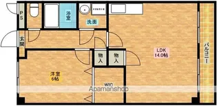 ルミエールフカキⅡ【203号室】の間取り