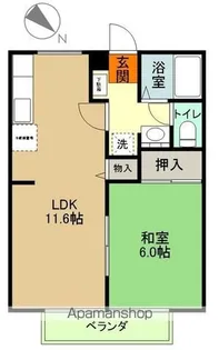 メゾンドTM【A203号室】の間取り