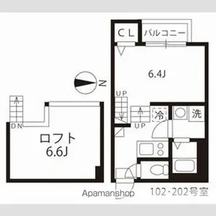ハーモニーテラス向島町【2階】の間取り
