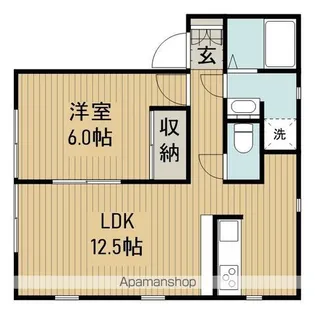 パティオB棟【2階】の間取り