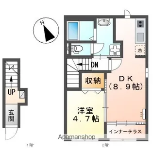 SEIRAN Ⅱ【2階】の間取り