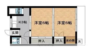松岡田端アパート【1階】の間取り