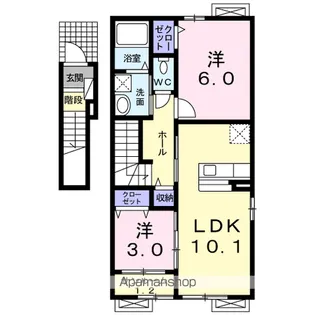 ラベンダーハイツ【2階】の間取り