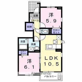 ル・グラン矢三 Ⅰ【1階】の間取り