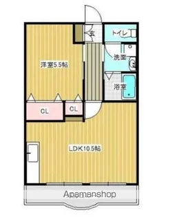 ぐらんしゅーるA【106号室】の間取り