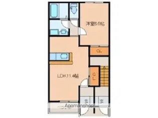 エンジェルスター【1階】の間取り