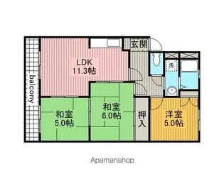 ワンスリーマンション【3階】の間取り