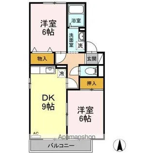 アーバン・ステージ 壱弐番館【2階】の間取り