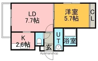 グランデ・カーマ28【4階】の間取り