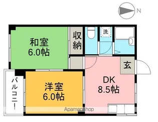 NTハイツ【1階】の間取り