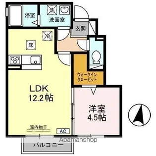 ミミエデン【1階】の間取り