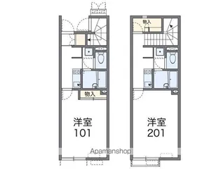 レオネクストひかり【108号室】の間取り
