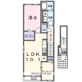 モデルノⅡ【2階】の間取り