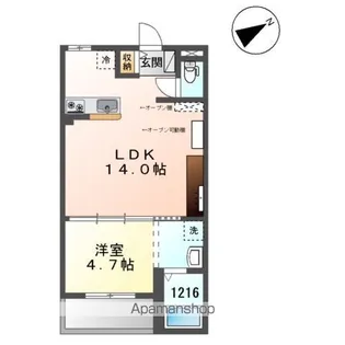 ノースハイツ【3階】の間取り