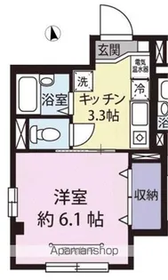クレセール雅【102号室号室】の間取り