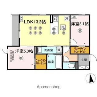 アネックスV【1階】の間取り