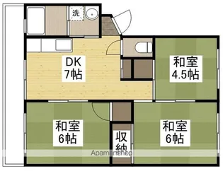 城元マンション【1階】の間取り