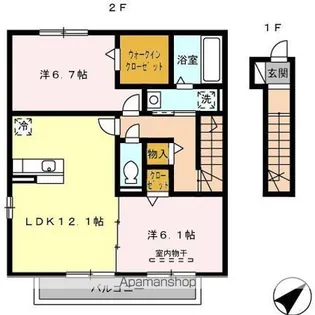 パストラーレ【2階】の間取り