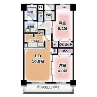 ウイングバード【3階】の間取り