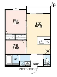 RELIER相模原【1階】の間取り