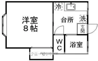 天神沢コーポ【103号室】の間取り