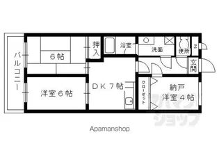 リベレ小西【201号室】の間取り