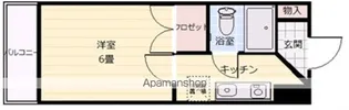 ヴィラブランシュ庚午中【403号室号室】の間取り