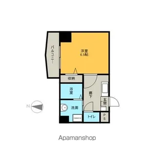 万宝マンション【6階】の間取り