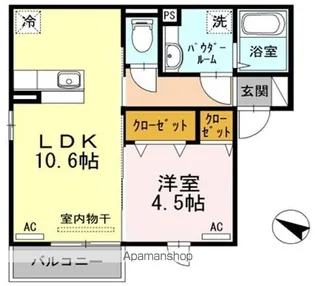 OKーROOM住崎【2階】の間取り
