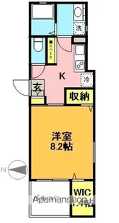 ソルーナ羽根木【101号室】の間取り