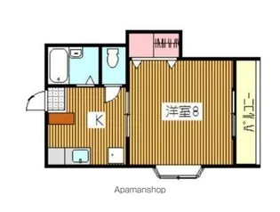 クレイドルエイケン【1号室】の間取り