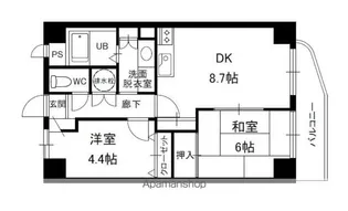 エクセリア駅南【7階】の間取り