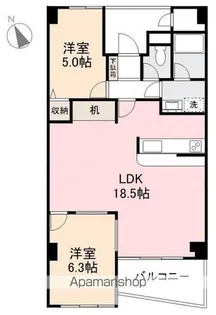 ユートピアヒルズ【2階】の間取り