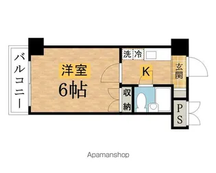 スカイコート八王子【4階】の間取り