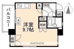 RーRESIDENCE TAKAMATSU【405号室】の間取り