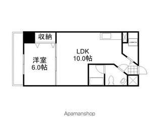 マンションニューヨーク医大東【10階】の間取り