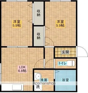 静岡県浜松市中央区積志町【アパート】の間取り