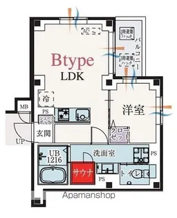 B’CASA東伏見【3階】の間取り