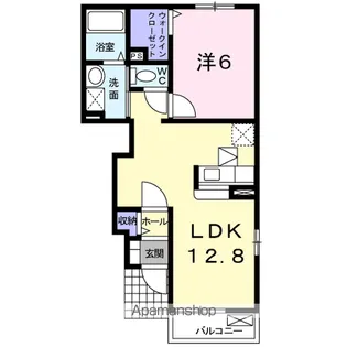 プラシードS.K【1階】の間取り
