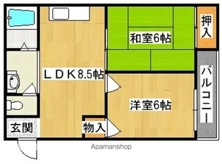 メゾン住吉【2階】の間取り