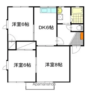 グランコスモ B棟【2階】の間取り