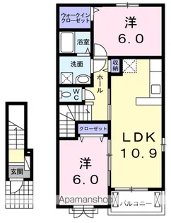 クリスタル パーク【2階】の間取り