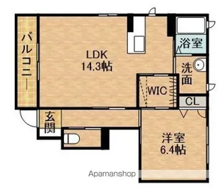 I’S GARDEN B【1階】の間取り