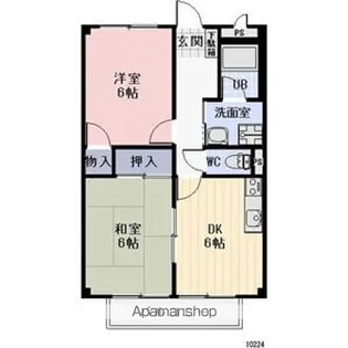 サニーハウス石田【1階】の間取り