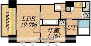 UURコート札幌北三条【8階】の間取り