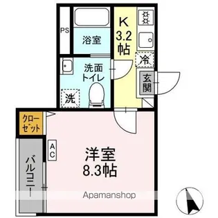 ブリリアントII【1階】の間取り