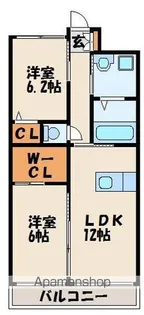 レジェンド・ソーラー日蒔野【3階】の間取り