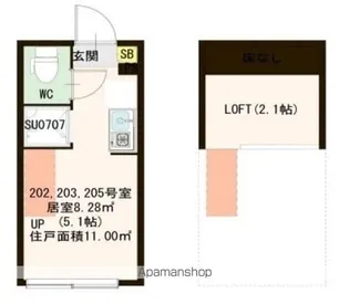 プランドール桜台【2階】の間取り