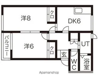 ブルーメンコールC【1階】の間取り