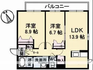 シャーメゾンKOGO【2階】の間取り